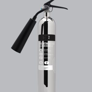 Contempo 2kg CO2 Stainless Steel Fire Extinguisher