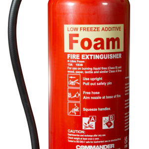 Commander 6ltr Foam Pre-filled Low Freeze Additive Fire Extinguisher