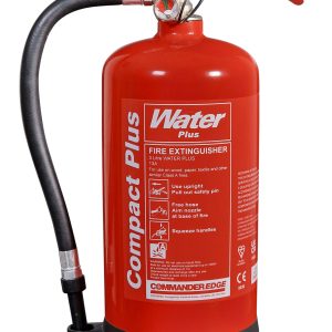 CommanderEDGE 3ltr Water Compact PLUS Fire Extinguisher