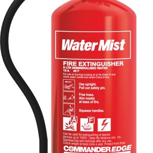 CommanderEDGE 6ltr Water Mist Fire Extinguisher