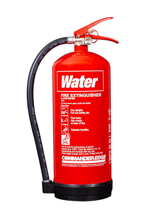 CommanderEDGE 6ltr Water Fire Extinguisher