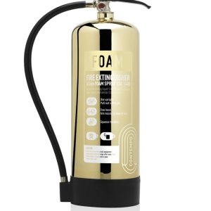 Contempo 6ltr AFFF Foam Polished Gold Fire Extinguisher