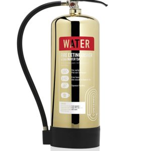 Contempo 6ltr Water Polished Gold Fire Extinguisher